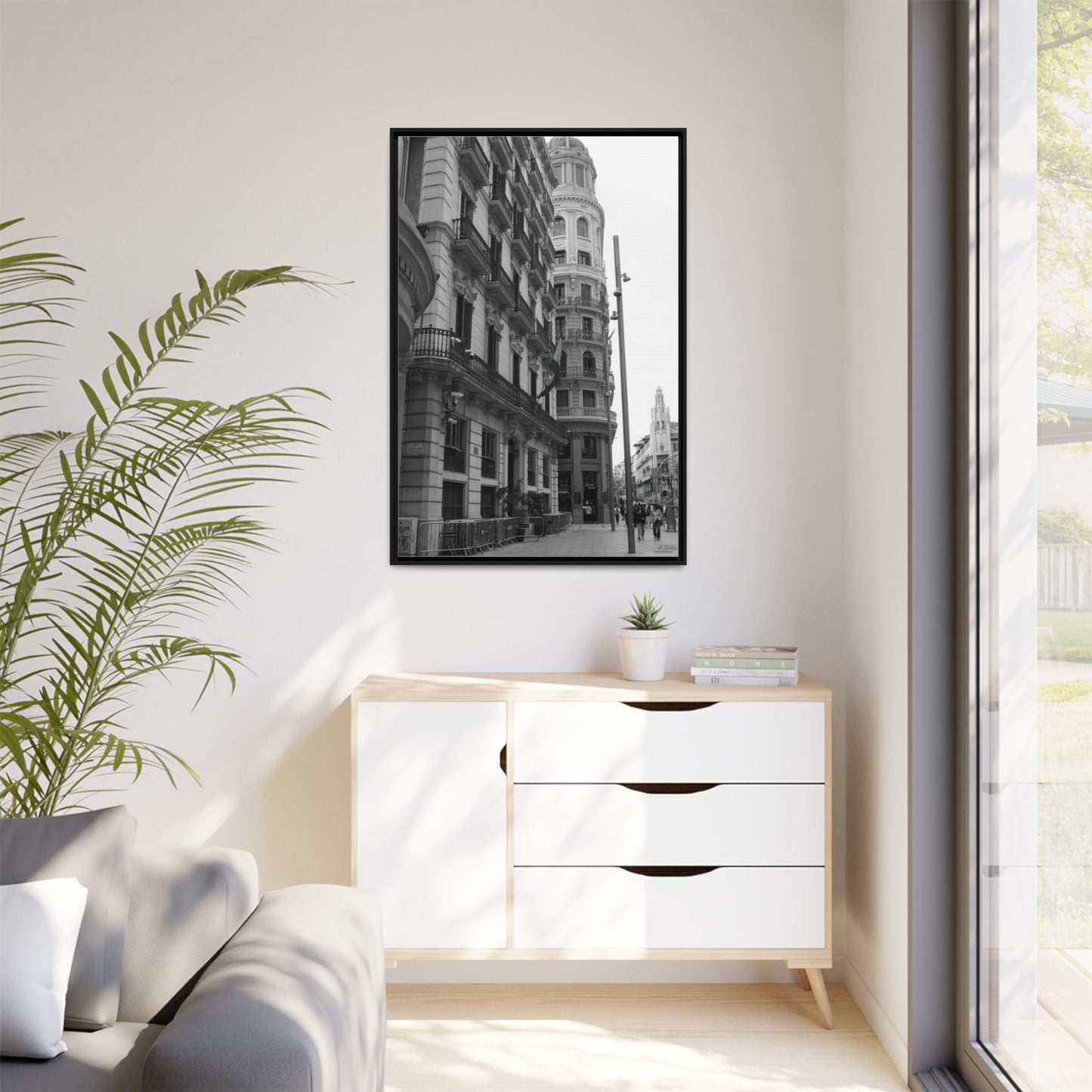 Chueca Madrid, Matte Canvas, Black Frame