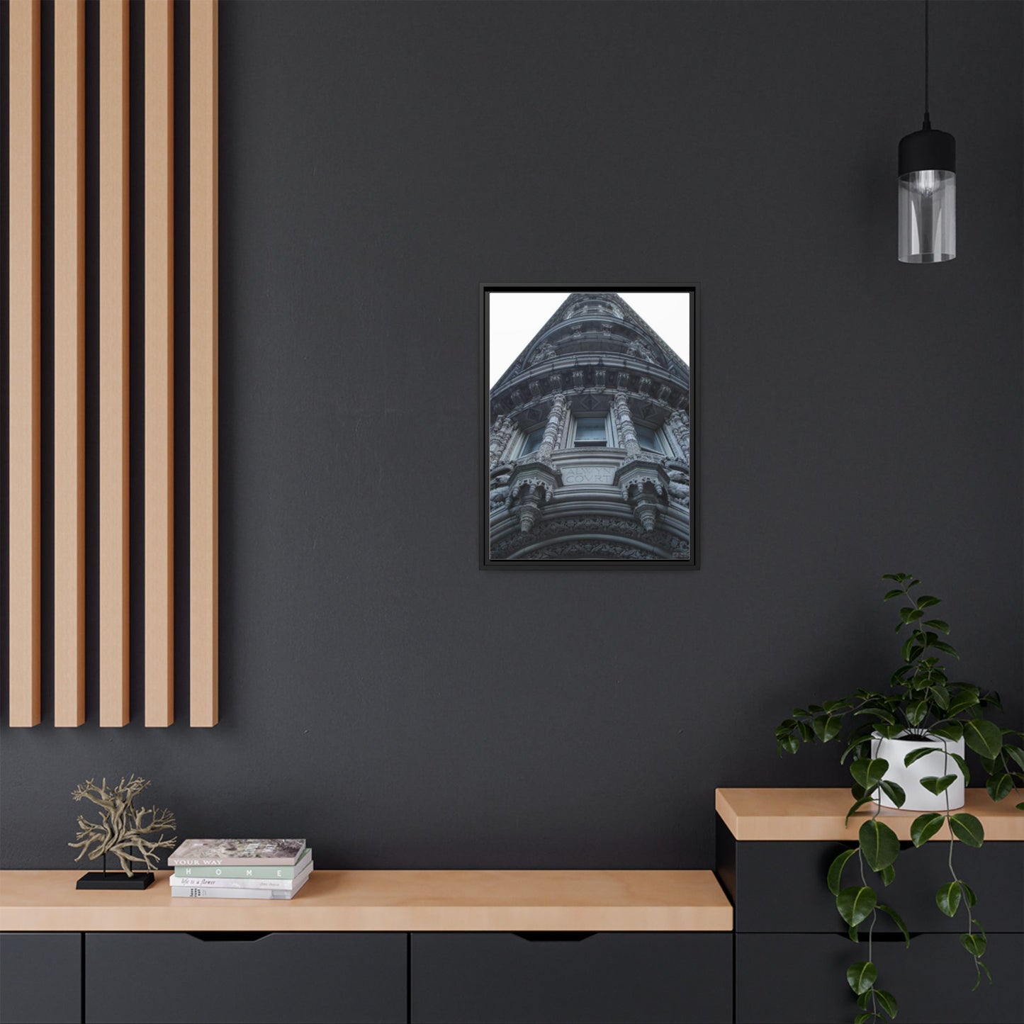 Alwyn Court New York, Matte Canvas, Black Frame