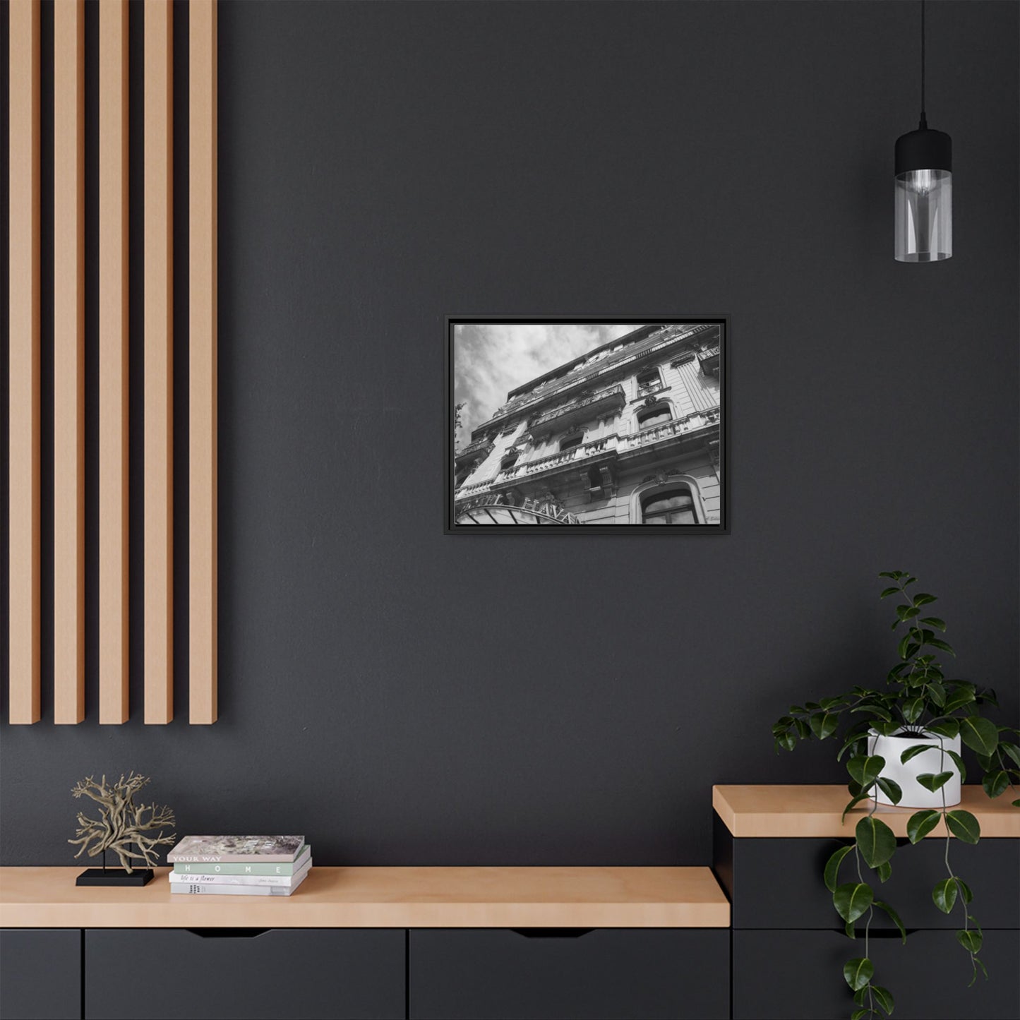 Hotel Havana Barcelona, Matte Canvas, Black Frame