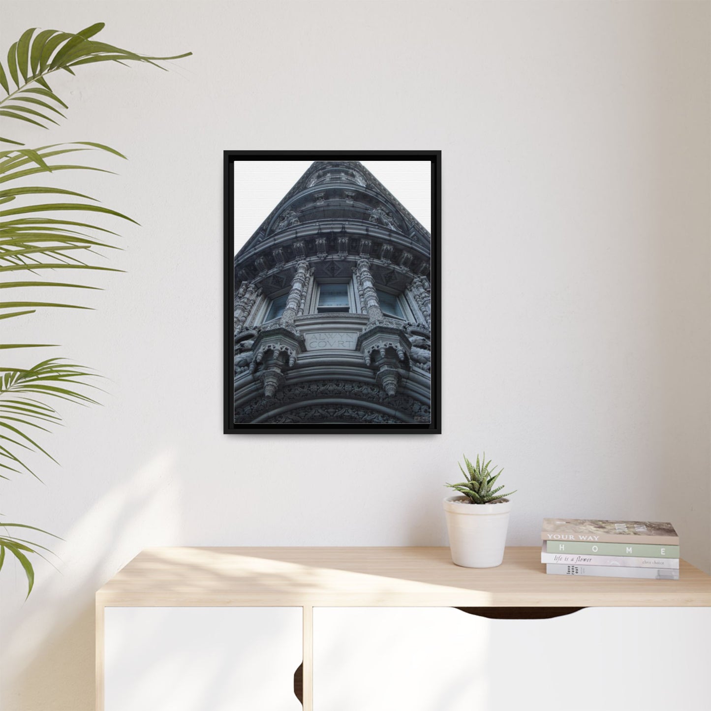 Alwyn Court New York, Matte Canvas, Black Frame