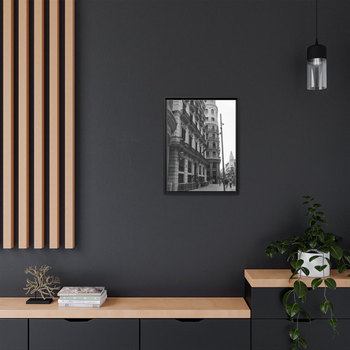 Chueca Madrid, Matte Canvas, Black Frame