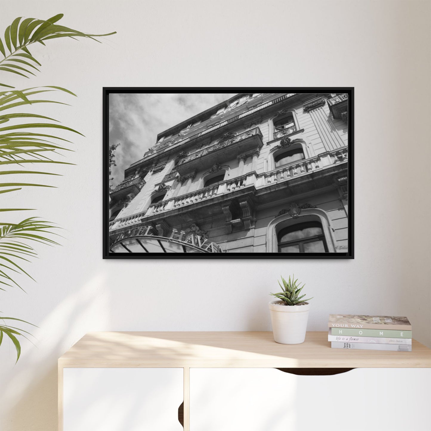 Hotel Havana Barcelona, Matte Canvas, Black Frame