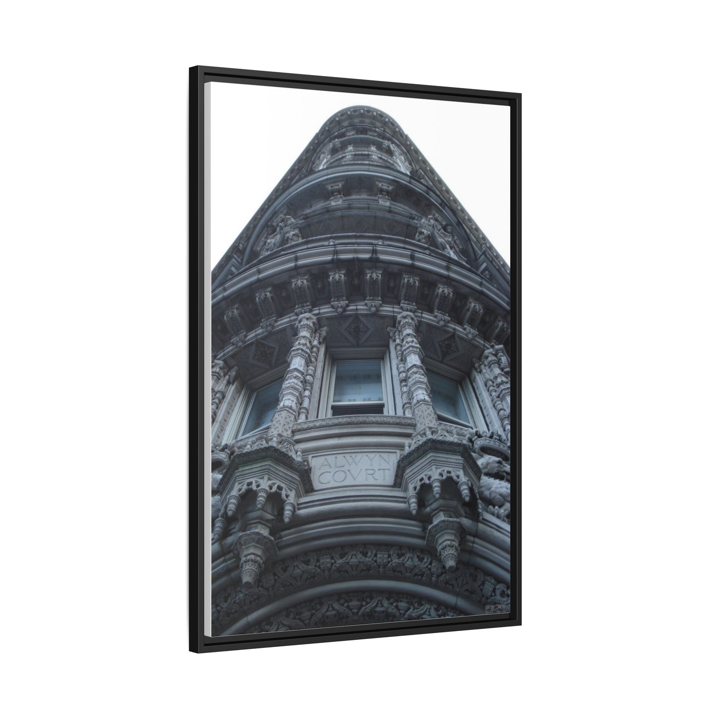 Alwyn Court New York, Matte Canvas, Black Frame