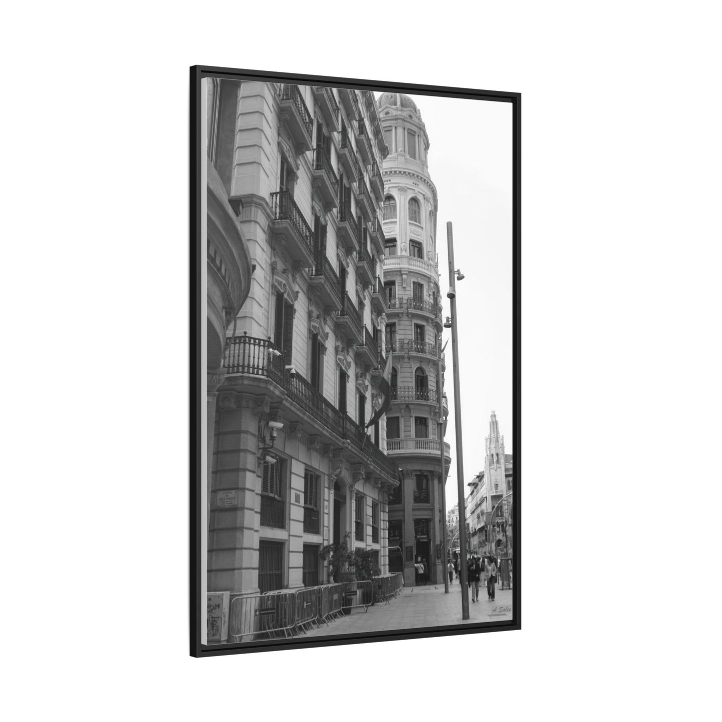 Chueca Madrid, Matte Canvas, Black Frame
