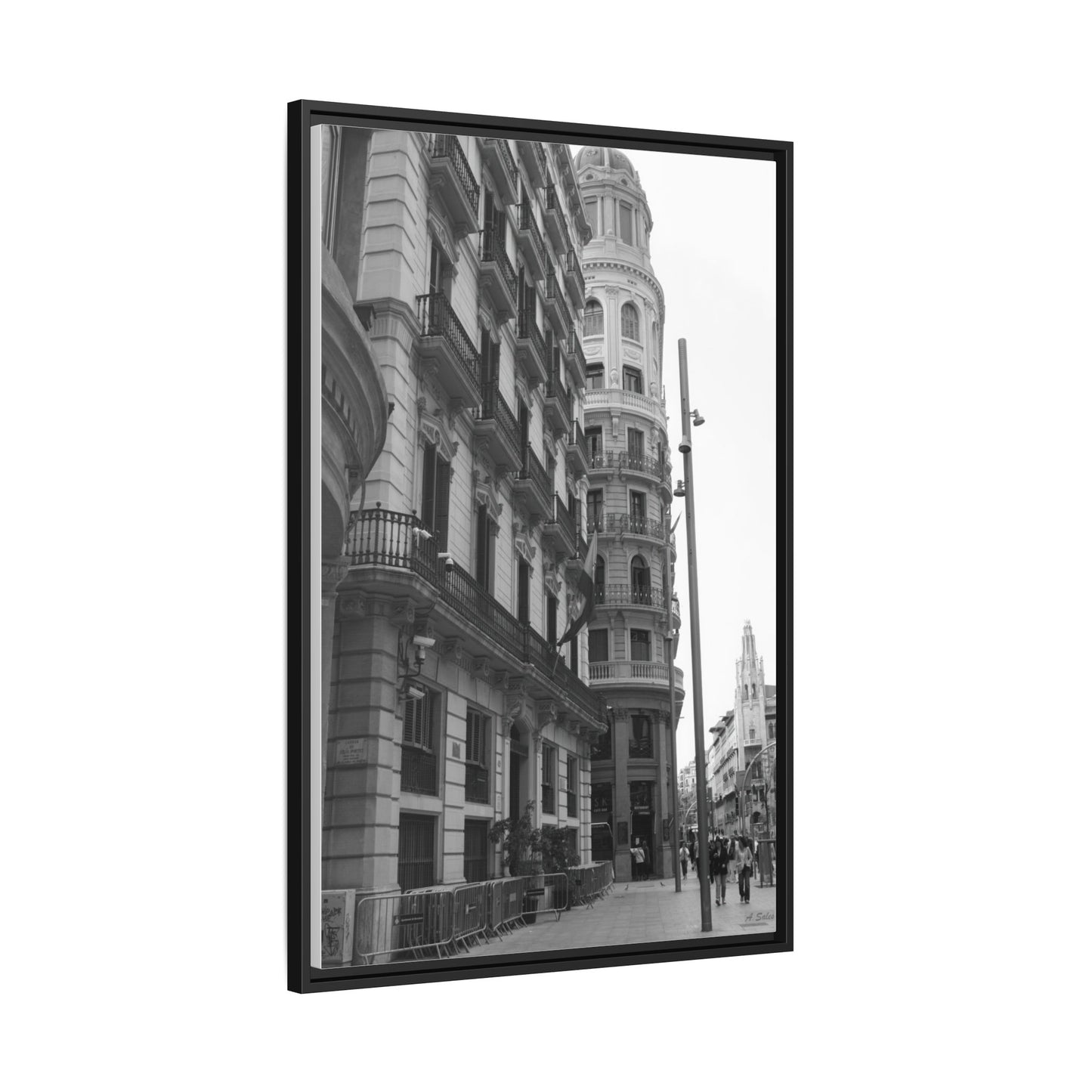 Chueca Madrid, Matte Canvas, Black Frame