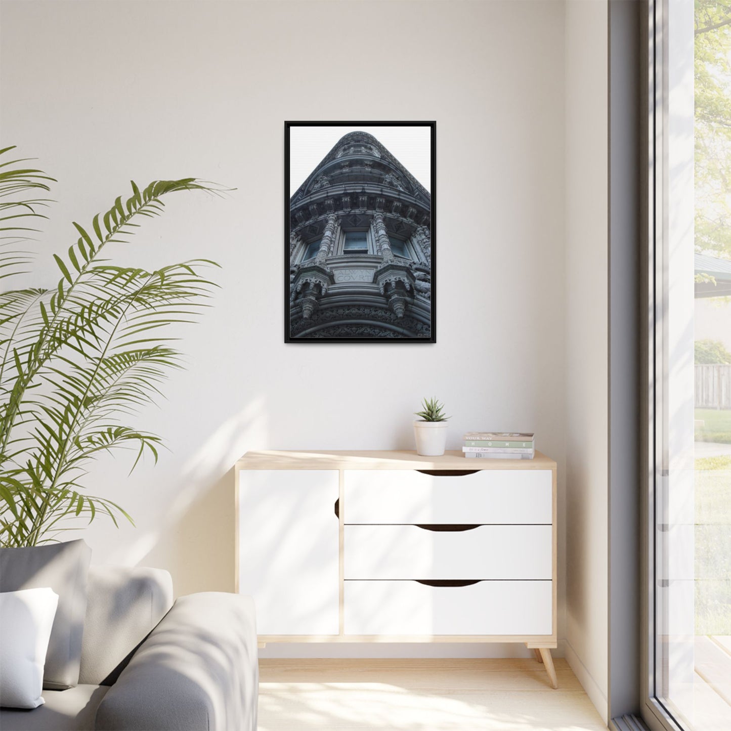 Alwyn Court New York, Matte Canvas, Black Frame