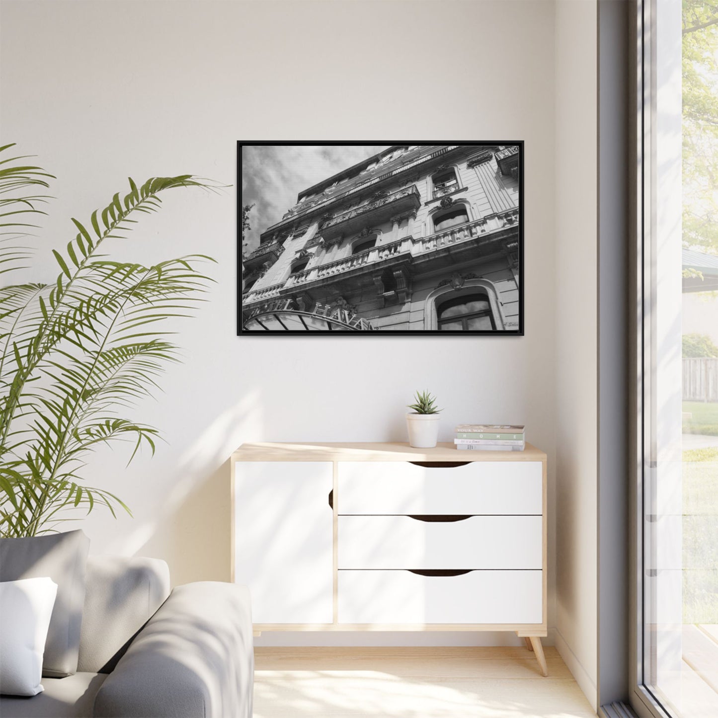 Hotel Havana Barcelona, Matte Canvas, Black Frame