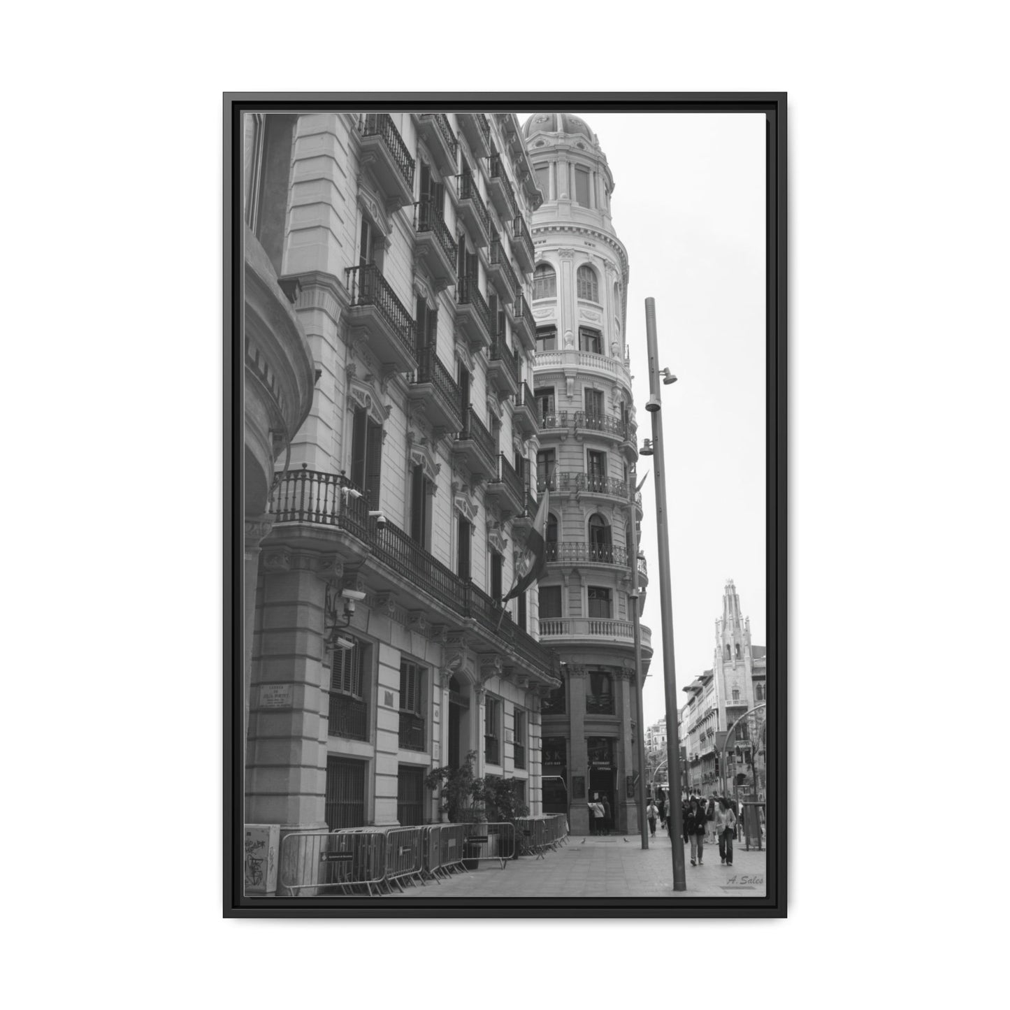 Chueca Madrid, Matte Canvas, Black Frame