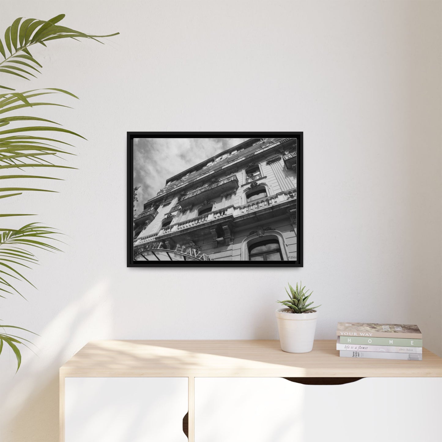 Hotel Havana Barcelona, Matte Canvas, Black Frame