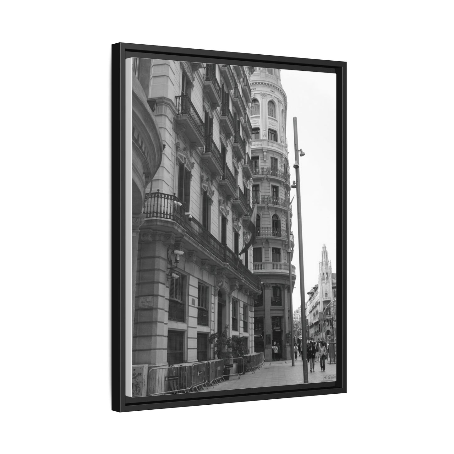 Chueca Madrid, Matte Canvas, Black Frame