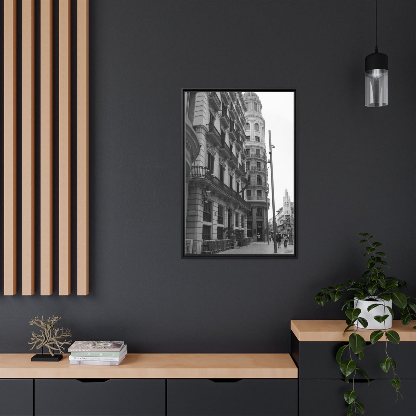 Chueca Madrid, Matte Canvas, Black Frame
