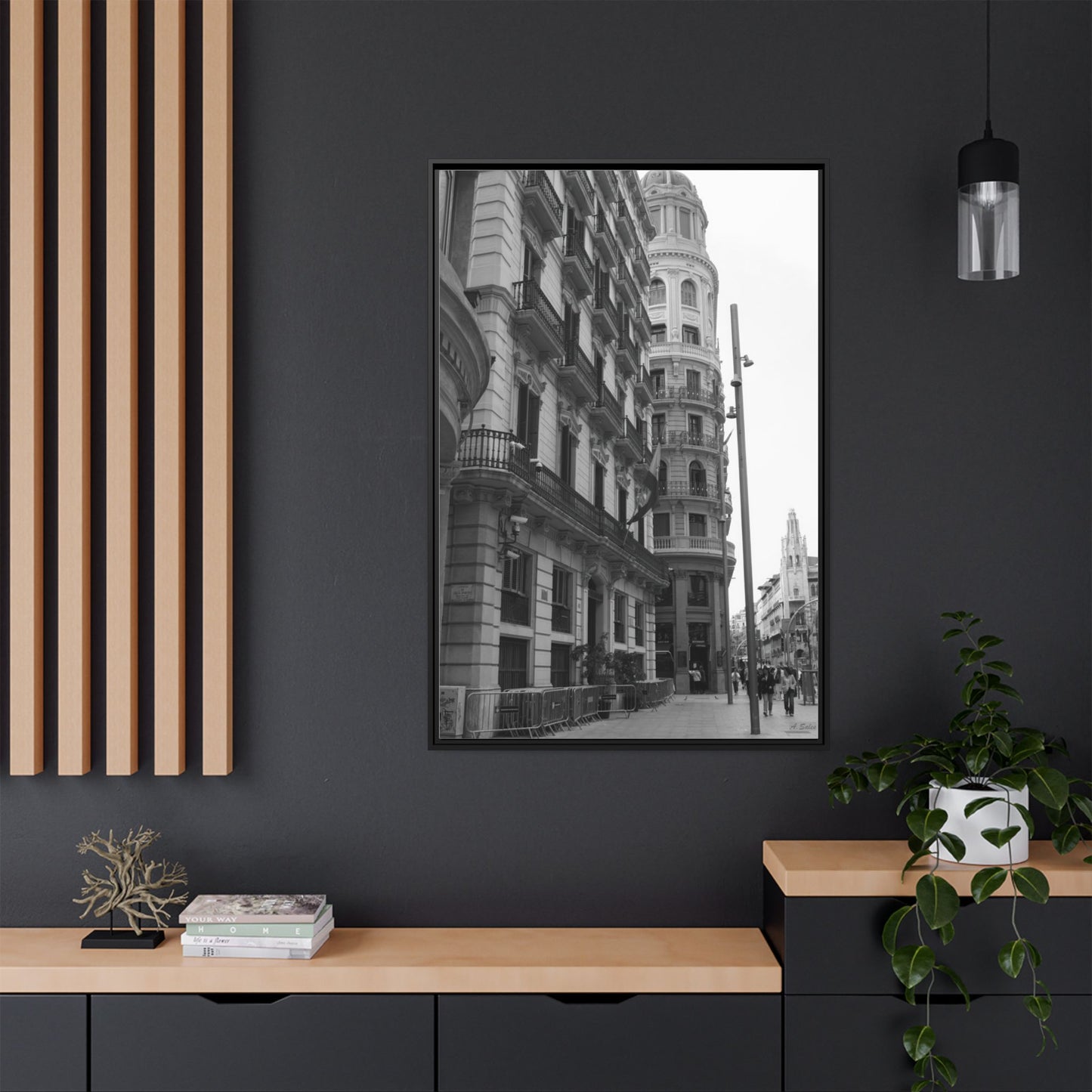 Chueca Madrid, Matte Canvas, Black Frame