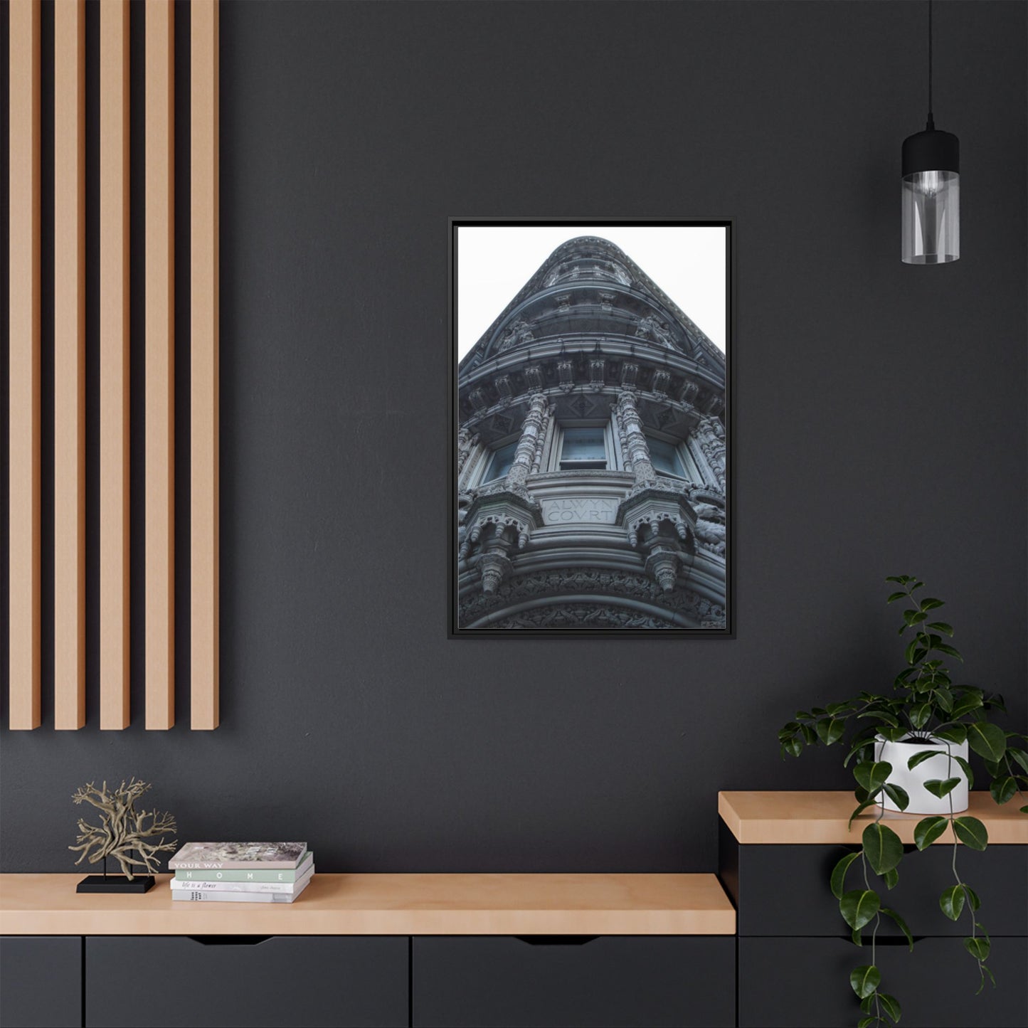 Alwyn Court New York, Matte Canvas, Black Frame