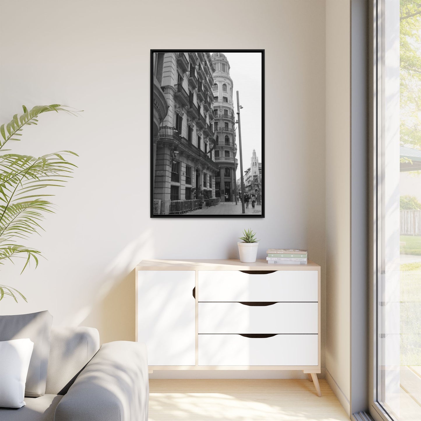 Chueca Madrid, Matte Canvas, Black Frame