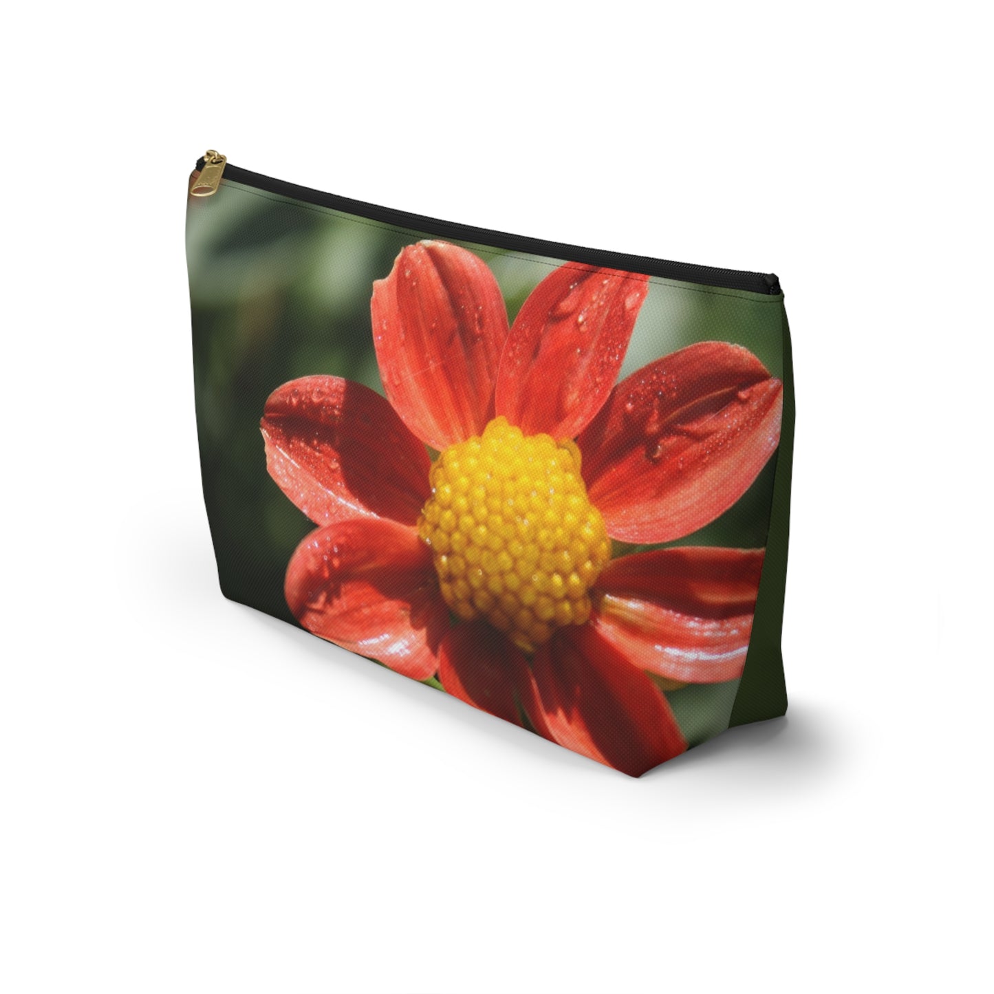 Orange Flower Pouch
