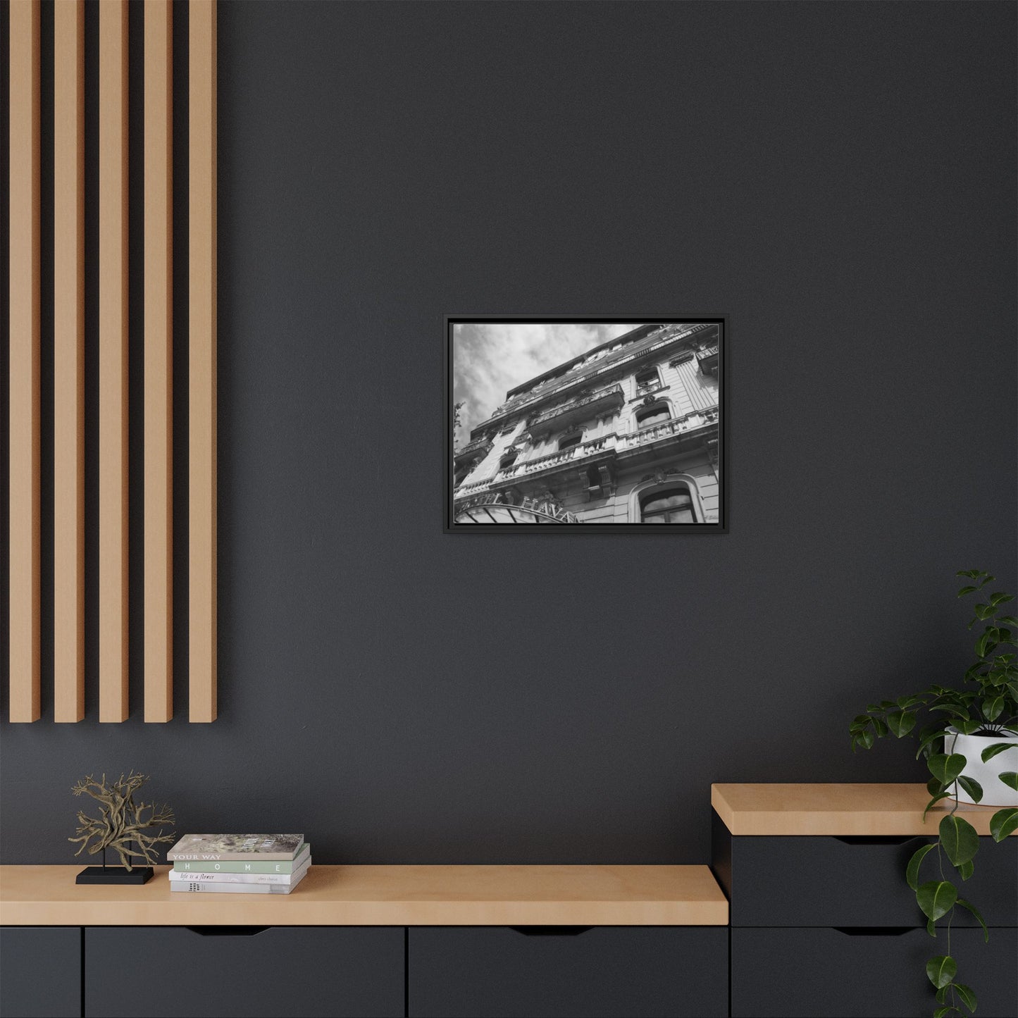 Hotel Havana Barcelona, Matte Canvas, Black Frame