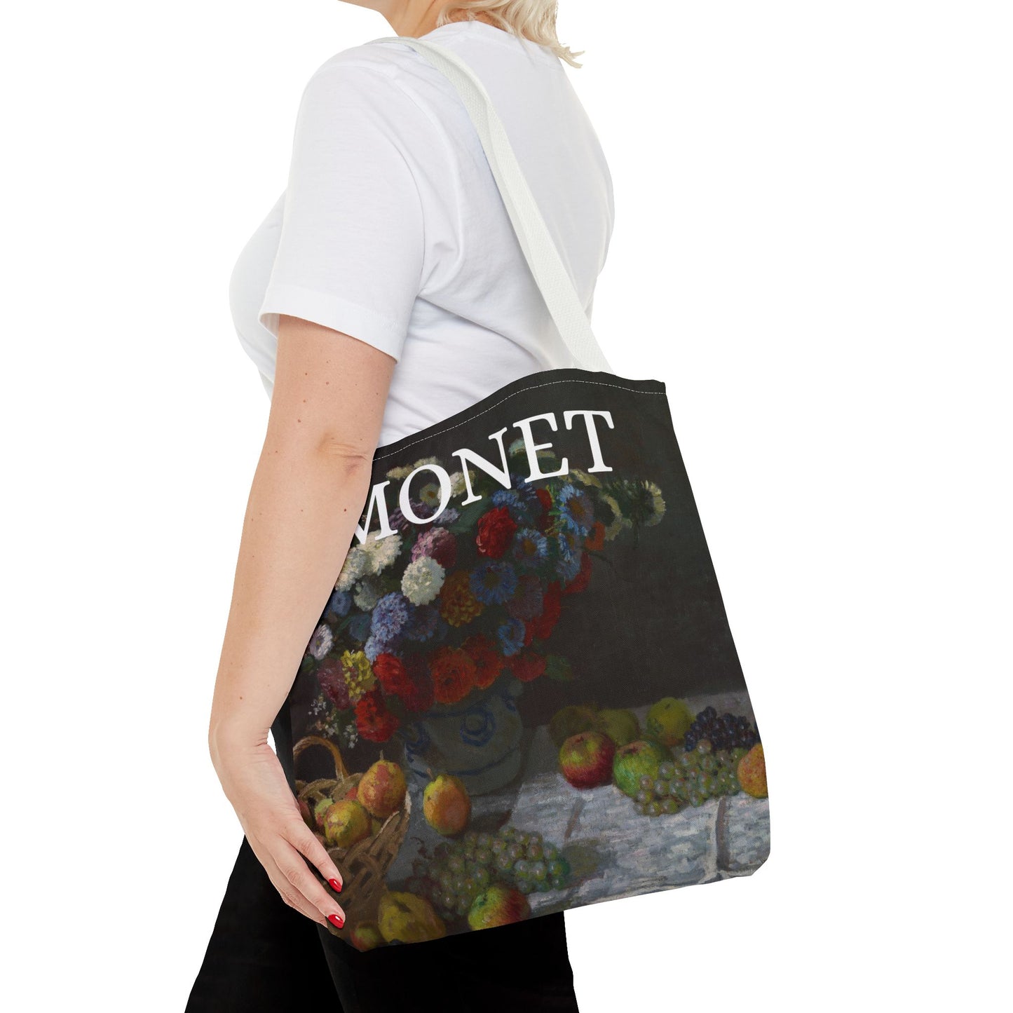 Still Life with Flowers and Fruit - Monet - Tote