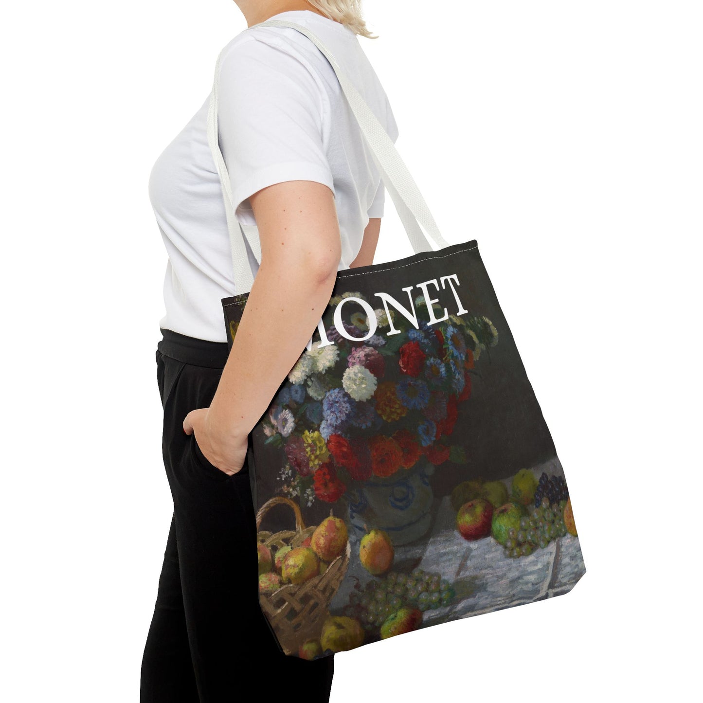 Still Life with Flowers and Fruit - Monet - Tote