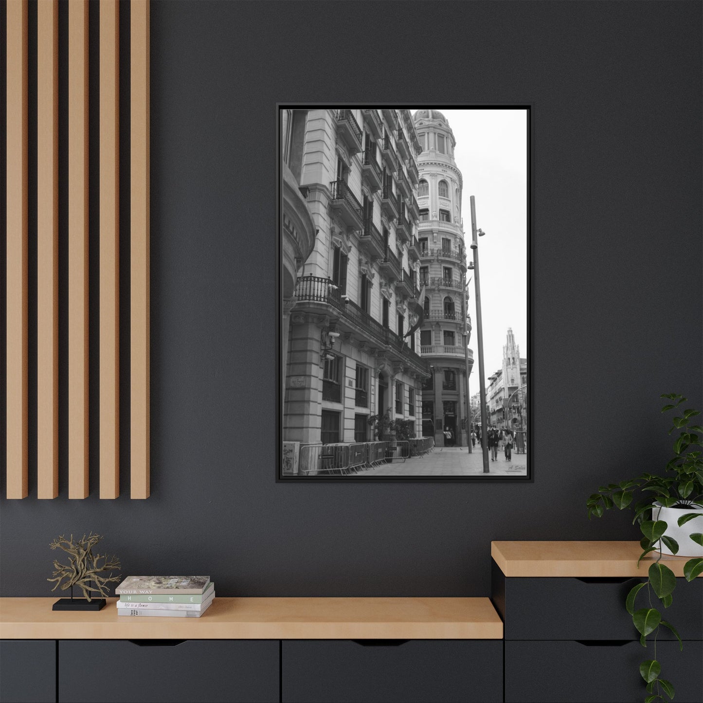 Chueca Madrid, Matte Canvas, Black Frame