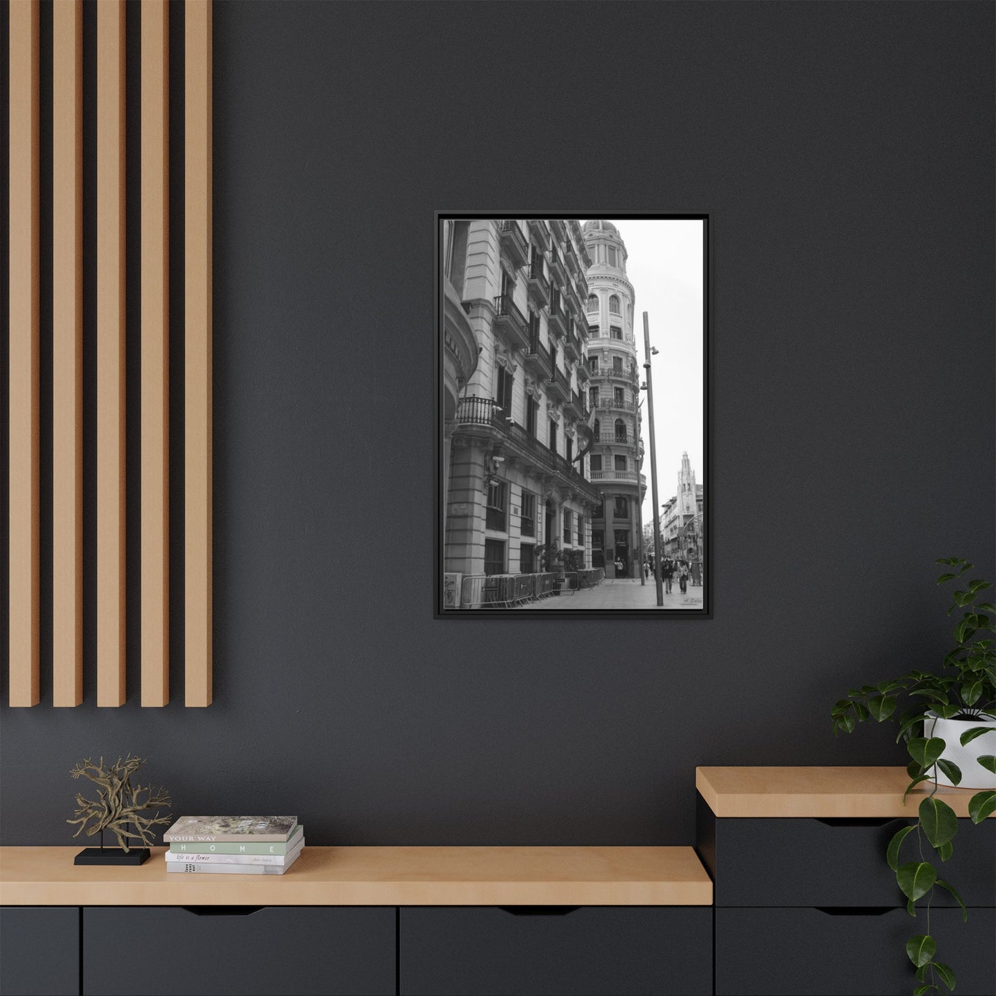 Chueca Madrid, Matte Canvas, Black Frame