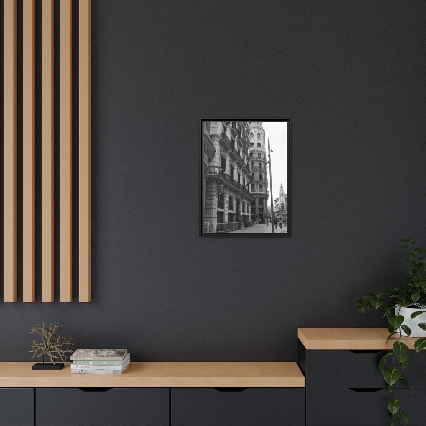 Chueca Madrid, Matte Canvas, Black Frame