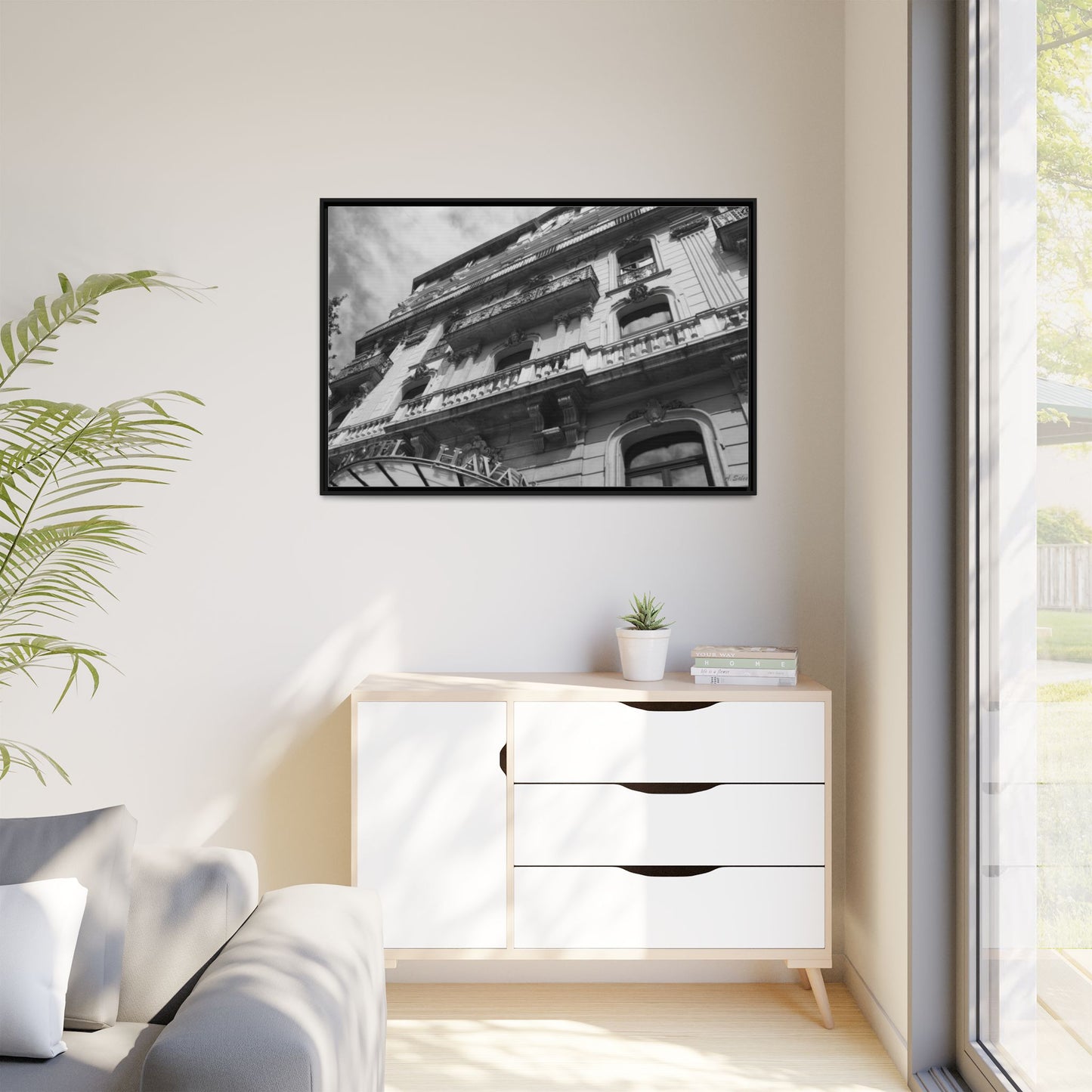 Hotel Havana Barcelona, Matte Canvas, Black Frame
