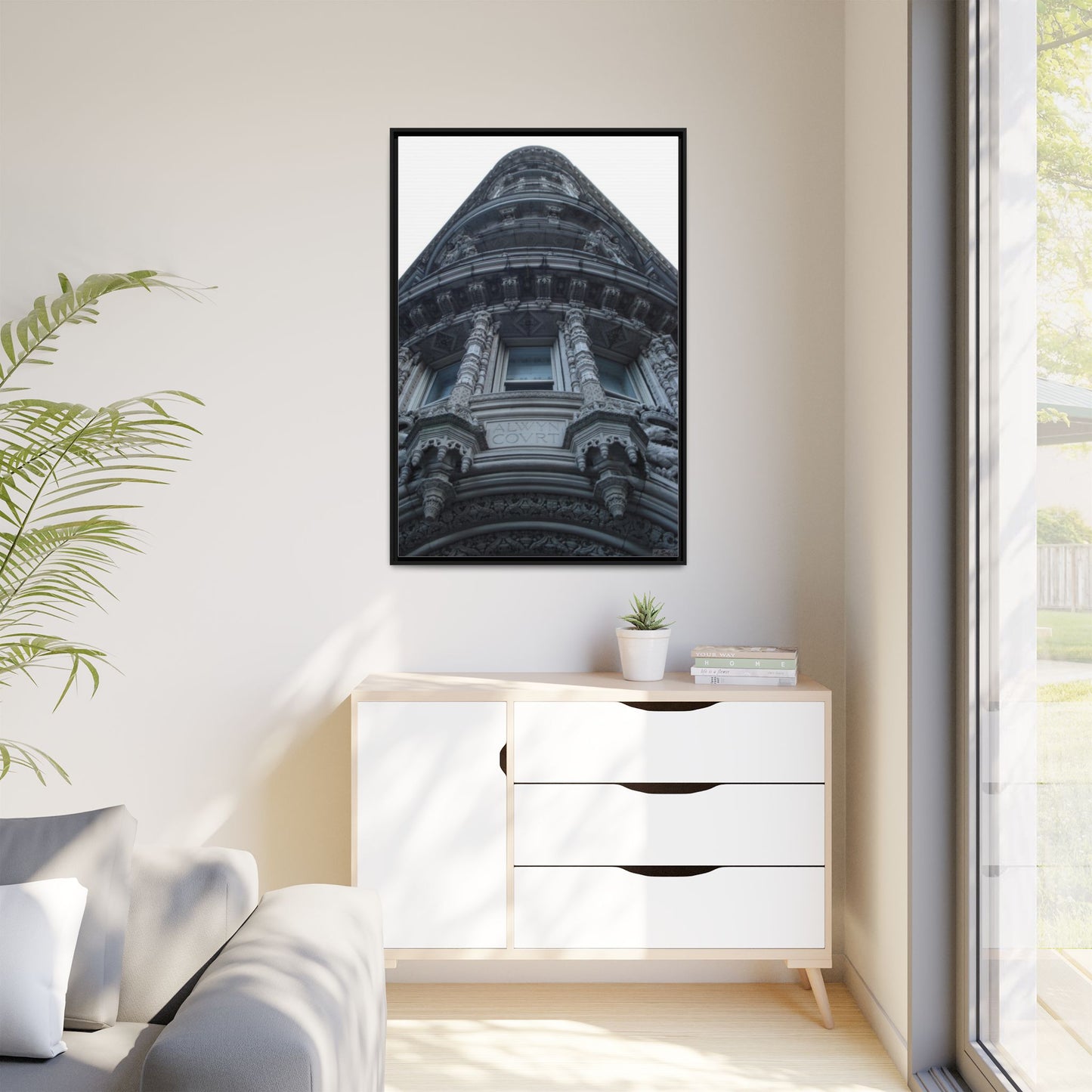 Alwyn Court New York, Matte Canvas, Black Frame