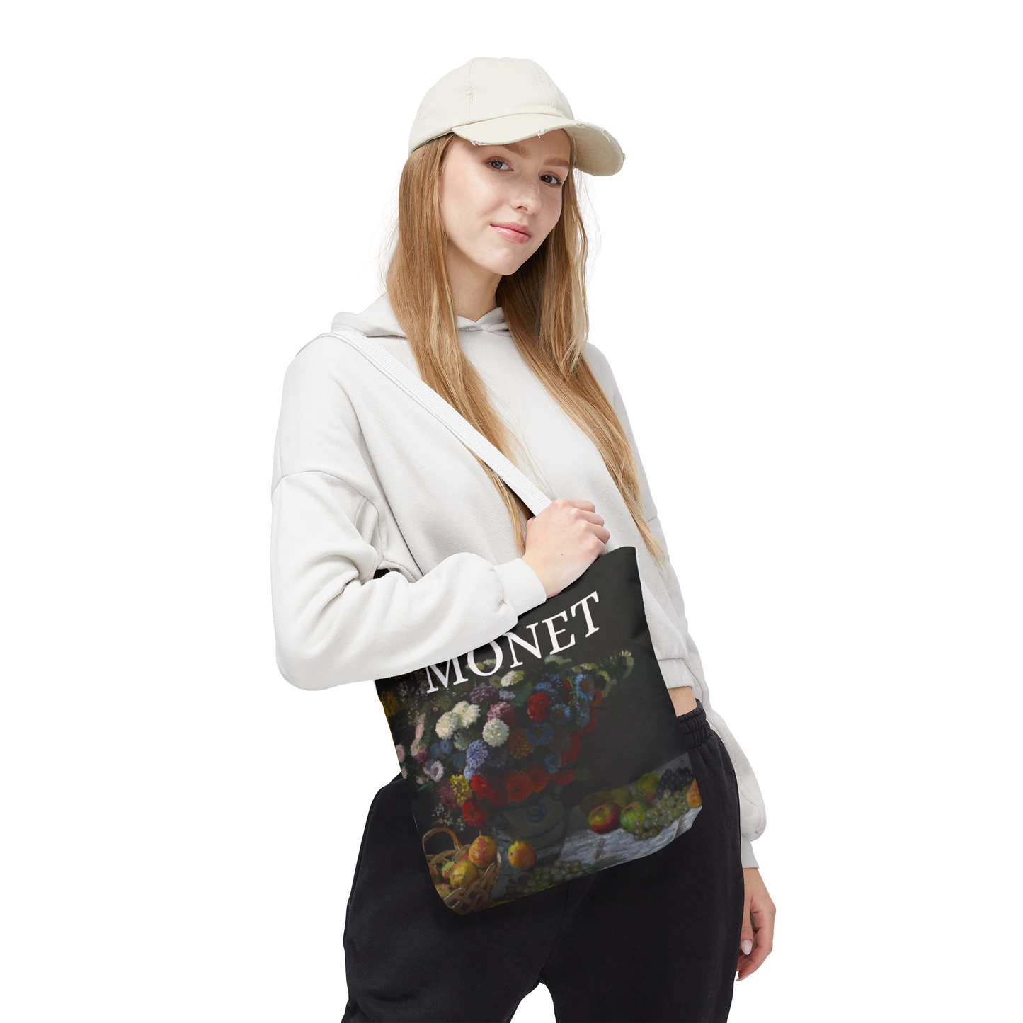 Still Life with Flowers and Fruit - Monet - Tote